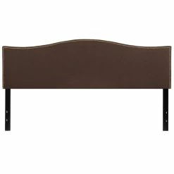 Cheap 🧨 Flash Furniture Lexington Upholstered King Panel Headboard In Dark Brown 🧨