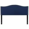 Promo 🤩 Flash Furniture Lexington Upholstered Queen Panel Headboard In Navy 👍