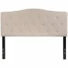 Discount 🤩 Flash Furniture Cambridge Tufted Full Panel Headboard In Beige 💯