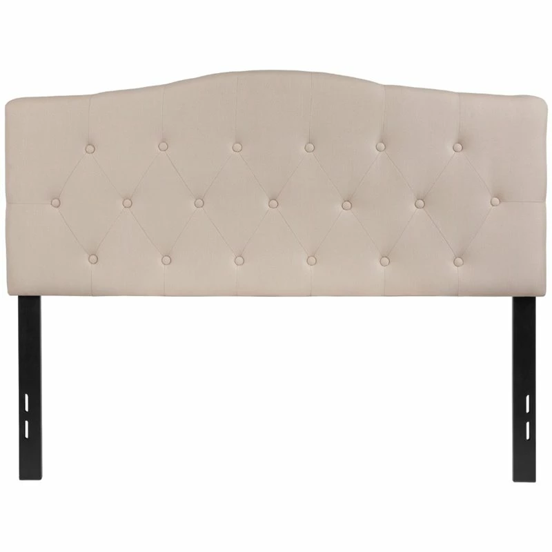 Discount ๐คฉ Flash Furniture Cambridge Tufted Full Panel Headboard In Beige ๐ฏ