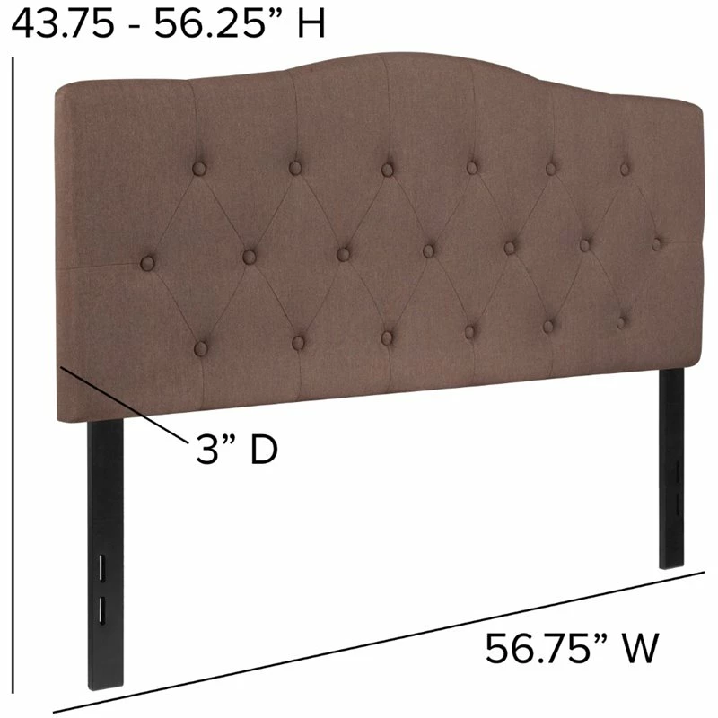 Best Pirce ๐ Flash Furniture Cambridge Tufted Full Panel Headboard In Camel ๐ - Image 4