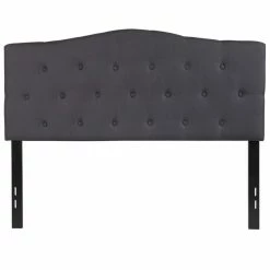 New 🥰 Flash Furniture Cambridge Tufted Full Panel Headboard In Dark Gray 😍