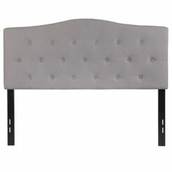 Outlet 🎁 Flash Furniture Cambridge Tufted Full Panel Headboard In Light Gray ⌛