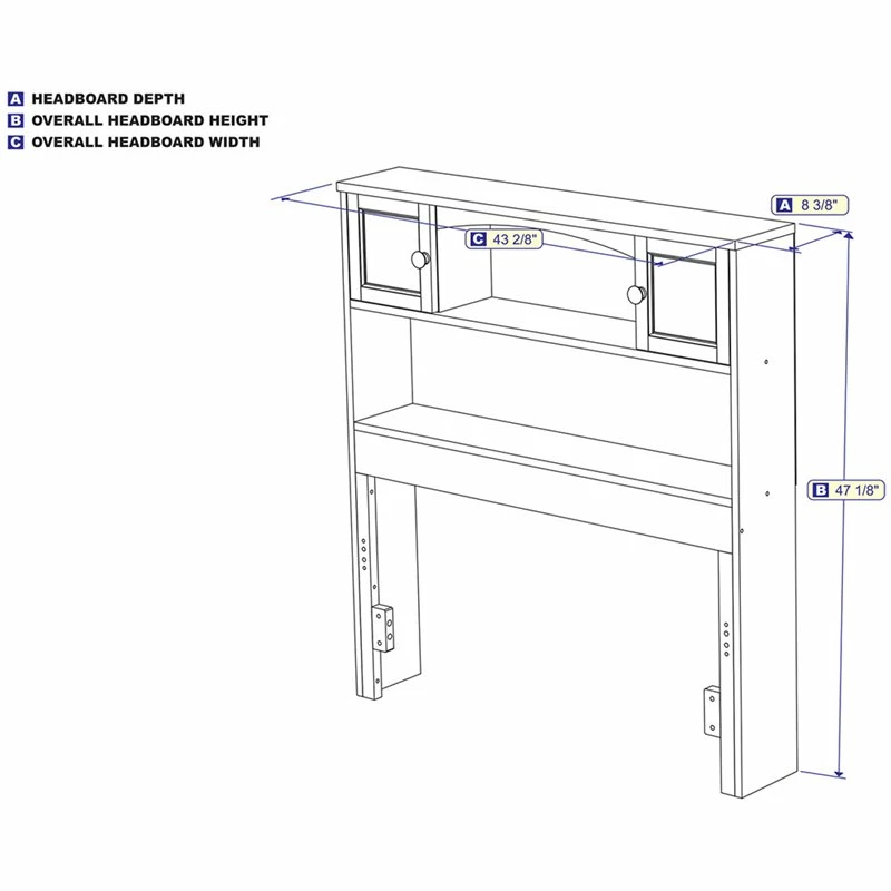 Top 10 🔥 AFI Newport Twin Bookcase Headboard In Gray 🎉 - Image 6