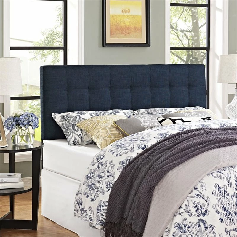 Hot Sale ๐ Hawthorne Collections King Tufted Panel Headboard In Navy ๐ - Image 4