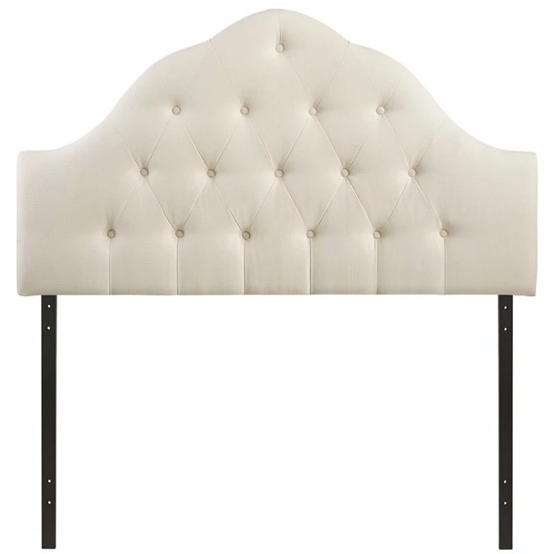 Promo 🌟 Hawthorne Collections King Tufted Panel Headboard In Ivory 🔔 - Image 2