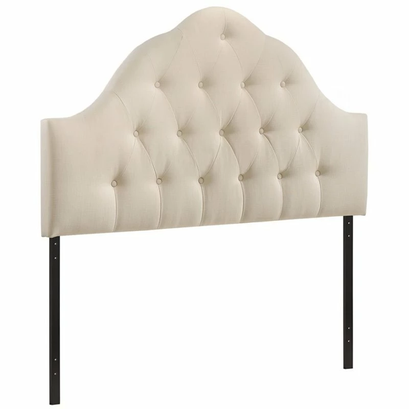 Promo 🌟 Hawthorne Collections King Tufted Panel Headboard In Ivory 🔔