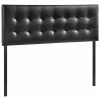 Coupon ❤️ Hawthorne Collections King Vinyl Panel Headboard In Black 😀
