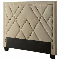 Best deal 😉 Modus Furniture Modus Geneva Upholstered California King Panel Headboard In Powder 🥰
