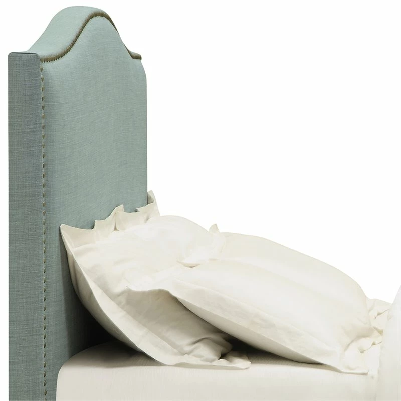 Outlet ๐ Modus Furniture Modus Geneva Camelback Queen Panel Headboard In Blue Bird โญ - Image 4