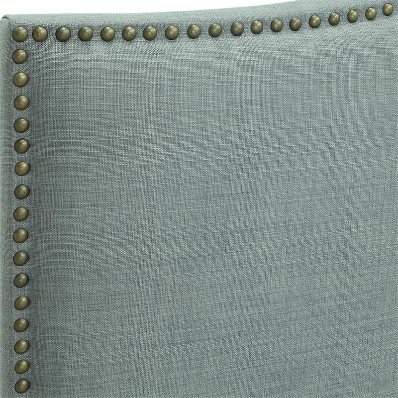 Outlet ๐ Modus Furniture Modus Geneva Camelback Queen Panel Headboard In Blue Bird โญ - Image 7