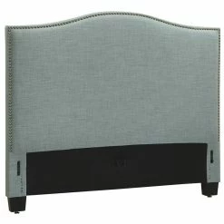 Outlet 🛒 Modus Furniture Modus Geneva Camelback Queen Panel Headboard In Blue Bird ⭐