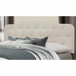 Deals 🧨 Bowery Hill Upholstered Full Or Queen Panel Headboard In Fog 🤩
