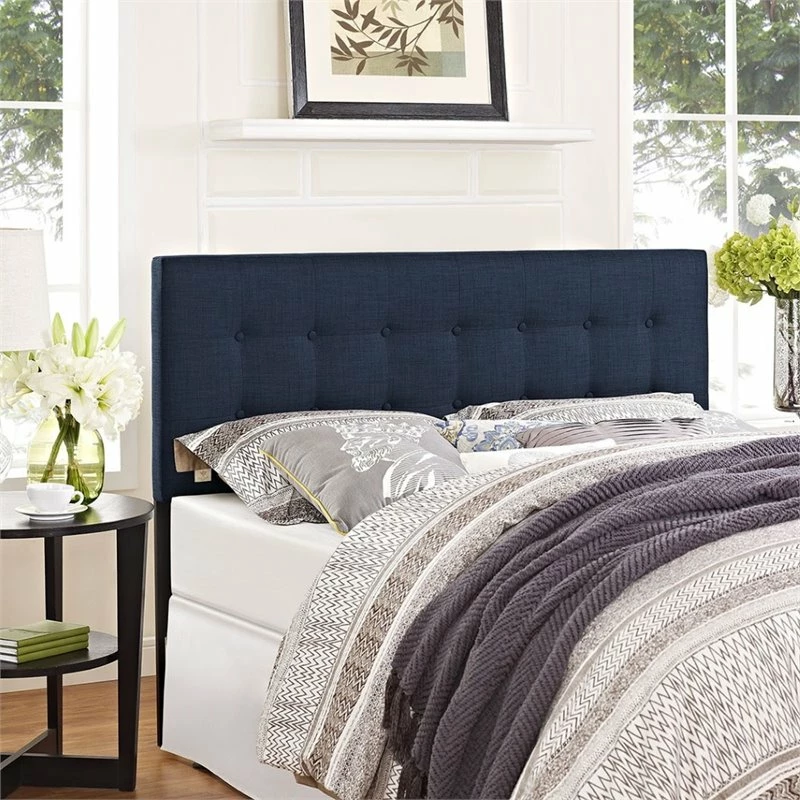 Best deal 👍 Rosebery Kids Upholstered Full Panel Headboard In Navy 🥰 - Image 4