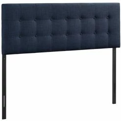 Hot Sale โค๏ธ Rosebery Kids Upholstered Twin Panel Headboard In Navy โ๏ธ