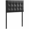 Discount 👍 Rosebery Kids Twin Vinyl Panel Headboard In Black 🥰