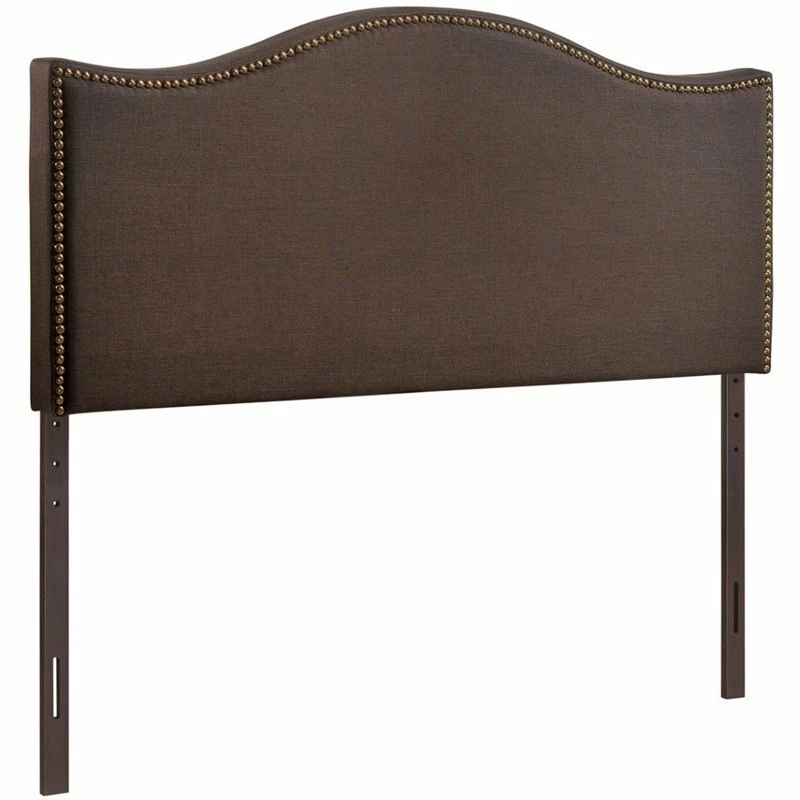 Outlet โ๏ธ Rosebery Kids Upholstered Queen Panel Headboard In Dark Brown ๐คฉ