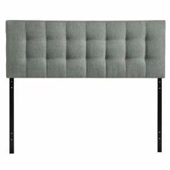 Budget ๐คฉ Rosebery Kids Full Tufted Panel Headboard In Gray ๐ฅฐ