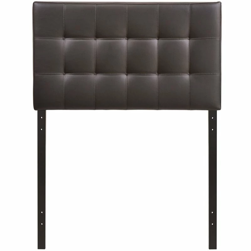 Best Sale ๐ Rosebery Kids Twin Vinyl Tufted Panel Headboard In Brown ๐ฏ - Image 2