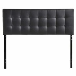 Coupon ✨ Hawthorne Collections Hawthorne Collection Queen Vinyl Tufted Panel Headboard In Black 🔥