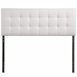 Wholesale 😍 Hawthorne Collections Hawthorne Collection Queen Vinyl Tufted Panel Headboard In White 🧨