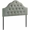 Top 10 🧨 Hawthorne Collections Hawthorne Collection Queen Tufted Panel Headboard In Gray 🌟