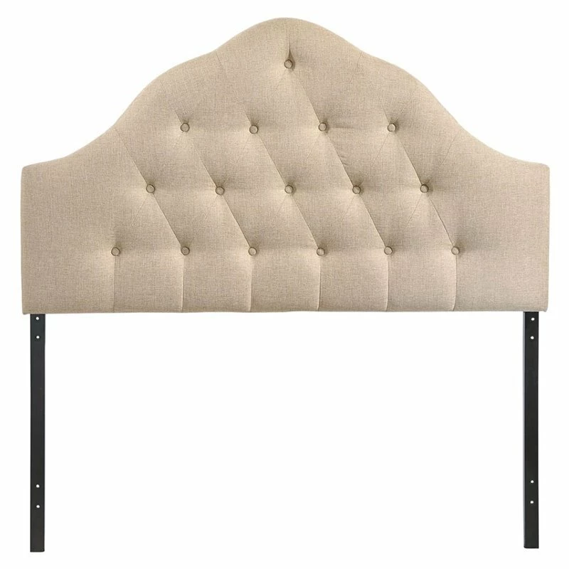 Deals 🔥 Hawthorne Collections Hawthorne Collection King Tufted Panel Headboard In Beige 🔔
