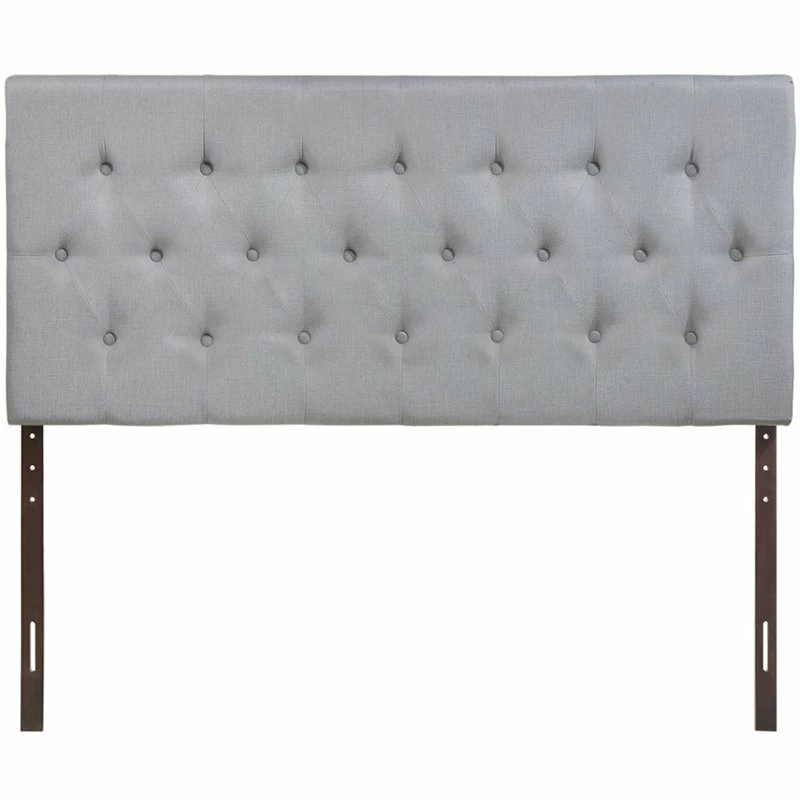 Best Sale 🤩 Hawthorne Collections Hawthorne Collection Queen Tufted Panel Headboard In Sky Gray ❤️ - Image 2