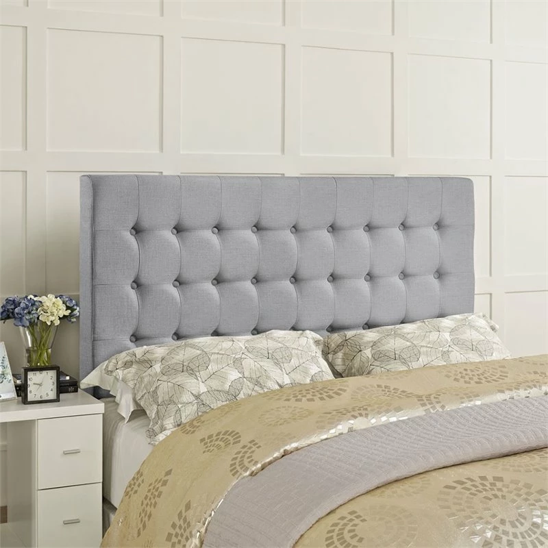 Cheap ๐ Hawthorne Collections Hawthorne Collection Queen Tufted Panel Headboard In Sky Gray ๐ฅฐ - Image 4