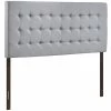 Cheap 👏 Hawthorne Collections Hawthorne Collection Queen Tufted Panel Headboard In Sky Gray 🥰