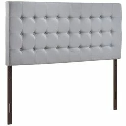 Cheap 👏 Hawthorne Collections Hawthorne Collection Queen Tufted Panel Headboard In Sky Gray 🥰