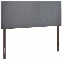 Best Sale 🎁 Hawthorne Collections Hawthorne Collection Upholstered Queen Panel Headboard In Smoke 🥰