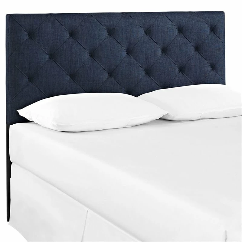 Best Sale 😉 Hawthorne Collections Hawthorne Collection Full Tufted Panel Headboard In Navy 🔥 - Image 3