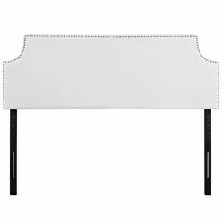 Wholesale ✔️ Hawthorne Collections Hawthorne Collection Faux Leather Upholstered King Headboard In White ❤️