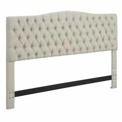 Wholesale 😀 Bowery Hill King Tufted Panel Headboard In Beige 🎁