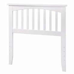 Discount 🛒 Leo & Lacey Twin Spindle Headboard In White 🔔