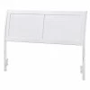 Outlet ⌛ Leo & Lacey Full Sleigh Headboard In White 🎁