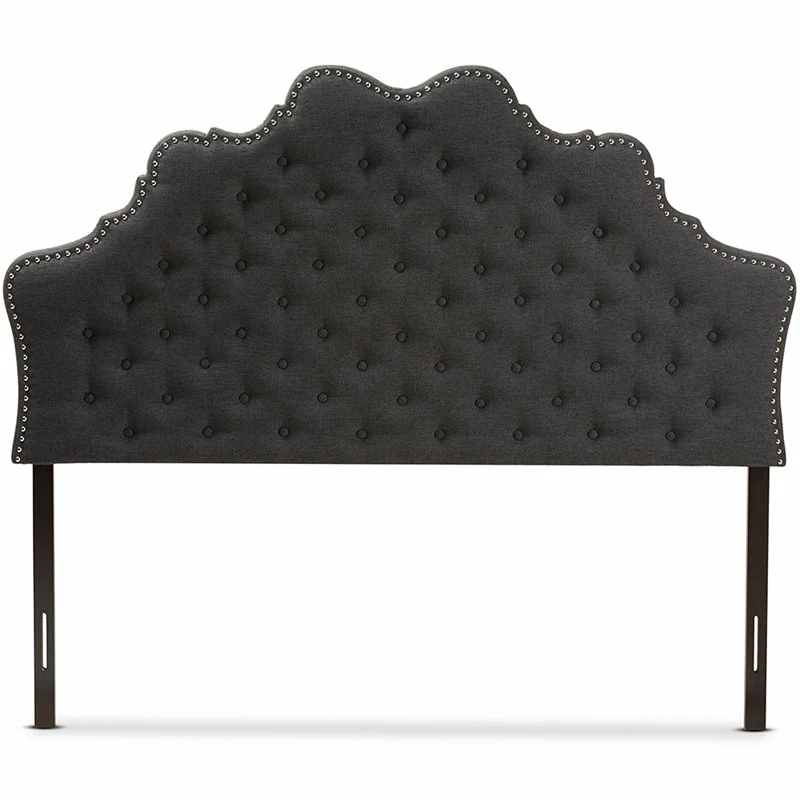 Cheapest 😍 Baxton Studio Hilda Tufted Queen Panel Headboard In Dark Gray 💯 - Image 3