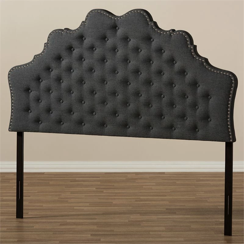 Cheapest 😍 Baxton Studio Hilda Tufted Queen Panel Headboard In Dark Gray 💯 - Image 5