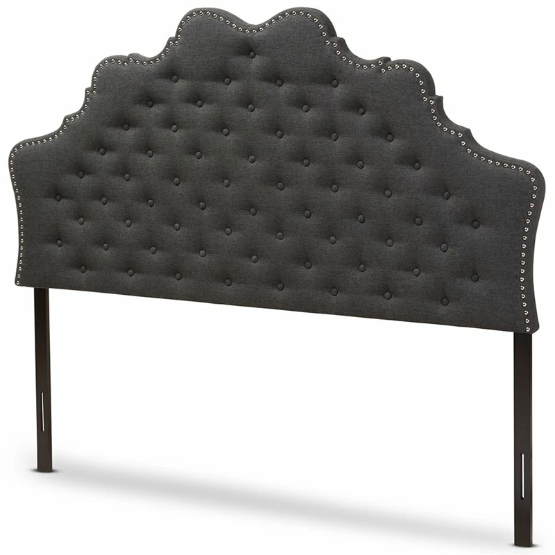 Cheapest 😍 Baxton Studio Hilda Tufted Queen Panel Headboard In Dark Gray 💯