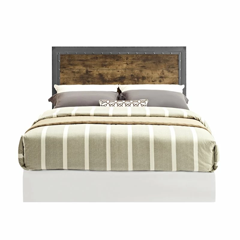 Promo ๐ Pemberly Row Queen Metal Panel Headboard In Brown ๐ - Image 3