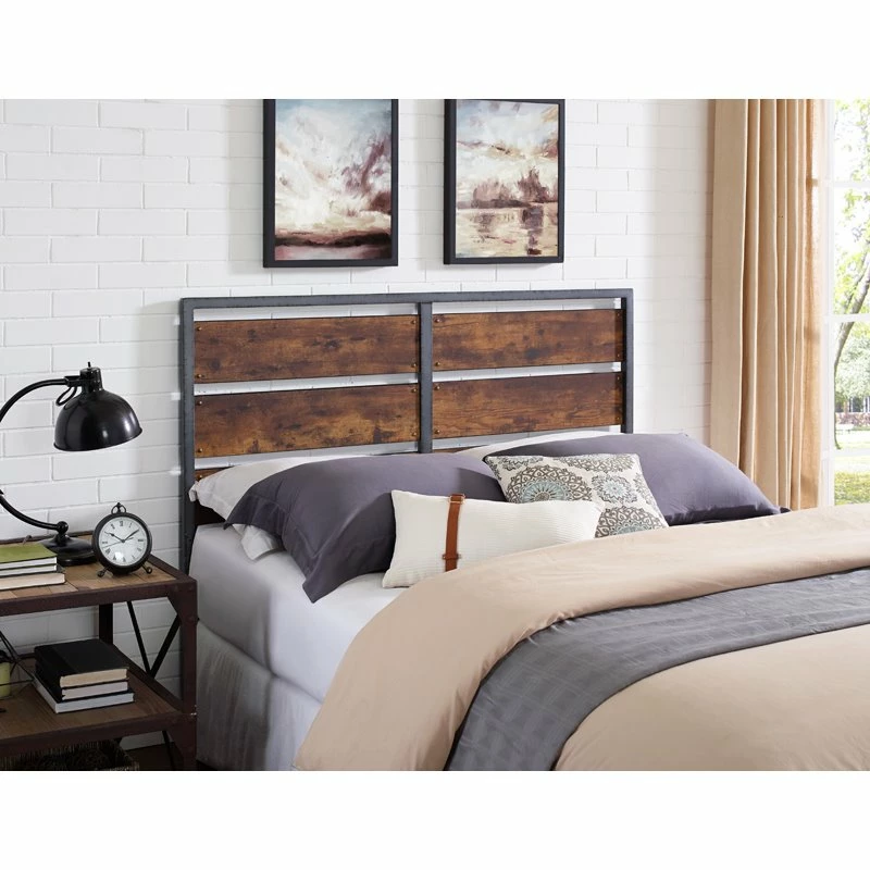 Best deal 🎁 Pemberly Row Queen Metal Panel Headboard In Brown 🌟 - Image 3