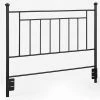 Outlet ✔️ Dorel Asia Dorel Living Provo Full Queen Metal Spindle Headboard In Black 🌟