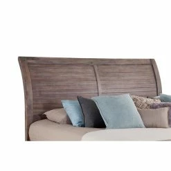Deals ✔️ American Woodcrafters Aurora Weathered Gray Queen Sleigh Headboard 🔥