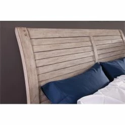 Best deal 🌟 American Woodcrafters Aurora Whitewashed Queen Sleigh Headboard ❤️