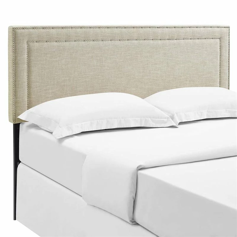 Best Pirce 🛒 Modway Jessamine Upholstered Queen Panel Headboard In Beige 🎉 - Image 4