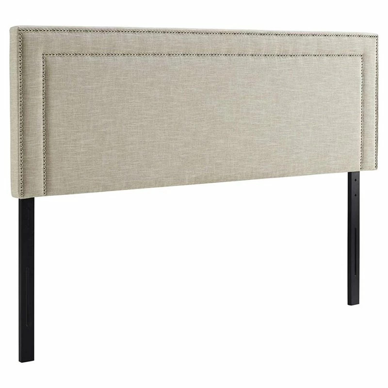 Best Pirce 🛒 Modway Jessamine Upholstered Queen Panel Headboard In Beige 🎉