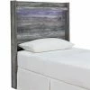 Hot Sale 🧨 Ashley Furniture Baystorm Twin LED Panel Headboard In Smokey Gray 🔥