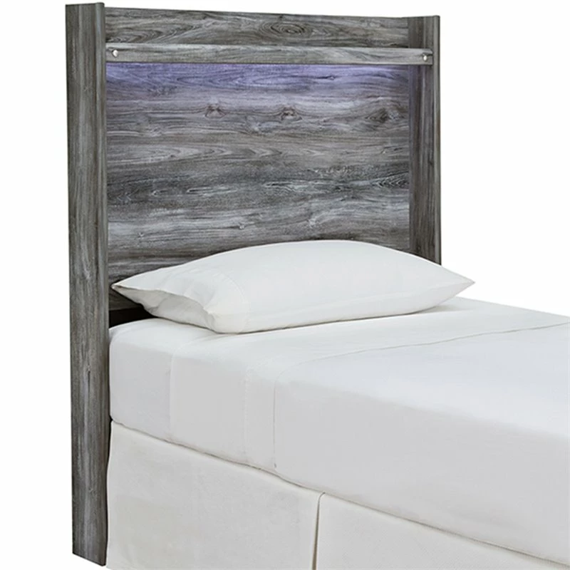 Hot Sale ๐งจ Ashley Furniture Baystorm Twin LED Panel Headboard In Smokey Gray ๐ฅ