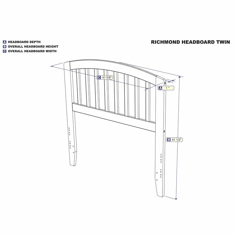 Coupon 🎉 AFI Richmond Twin Spindle Headboard In Gray 🎉 - Image 3